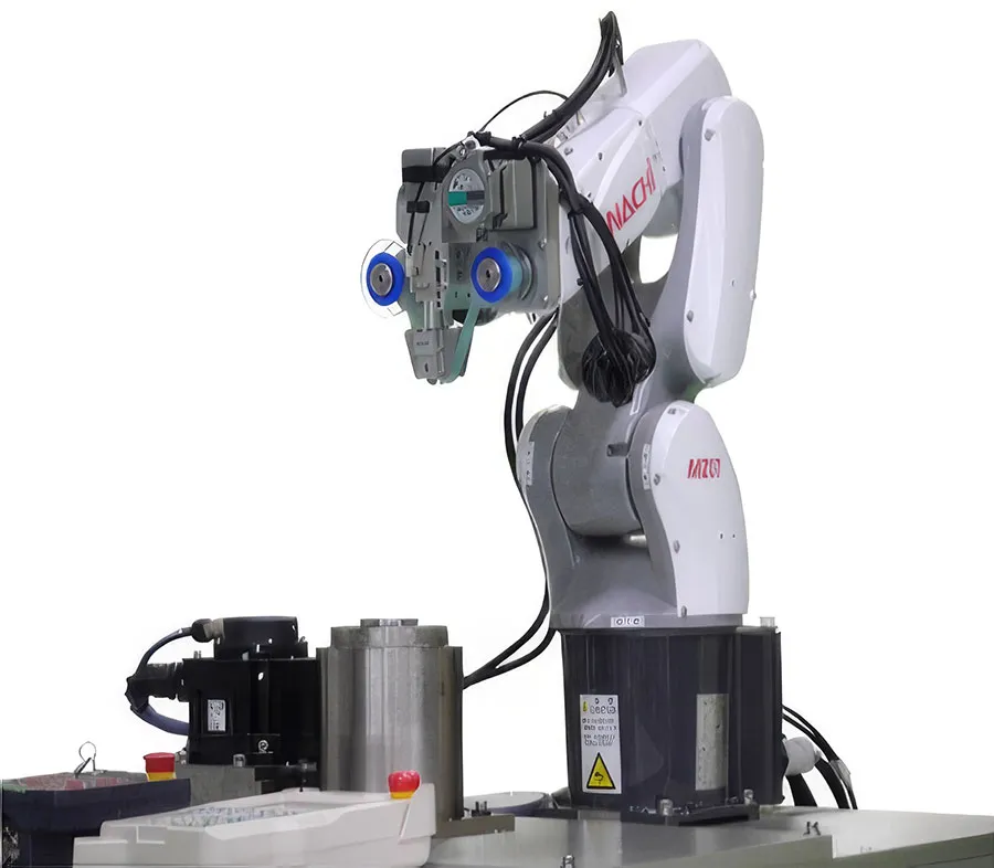 多関節ロボットアームにフィルム研磨ユニットを搭載したロボット研磨装置